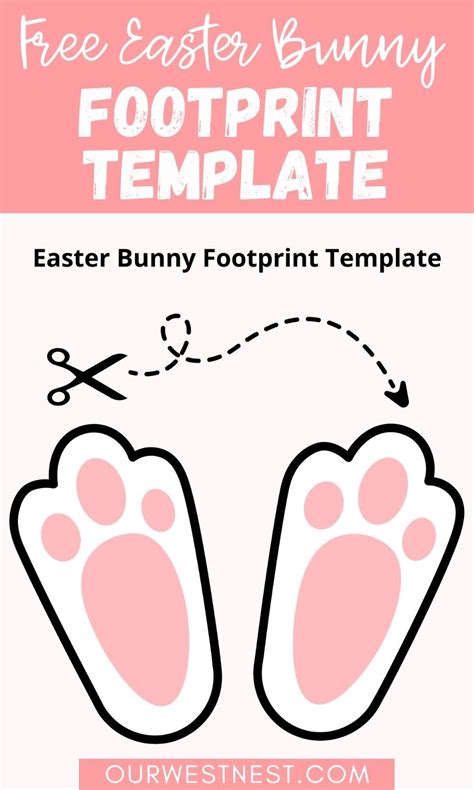 Printable Free Printable Easter Bunny Footprints